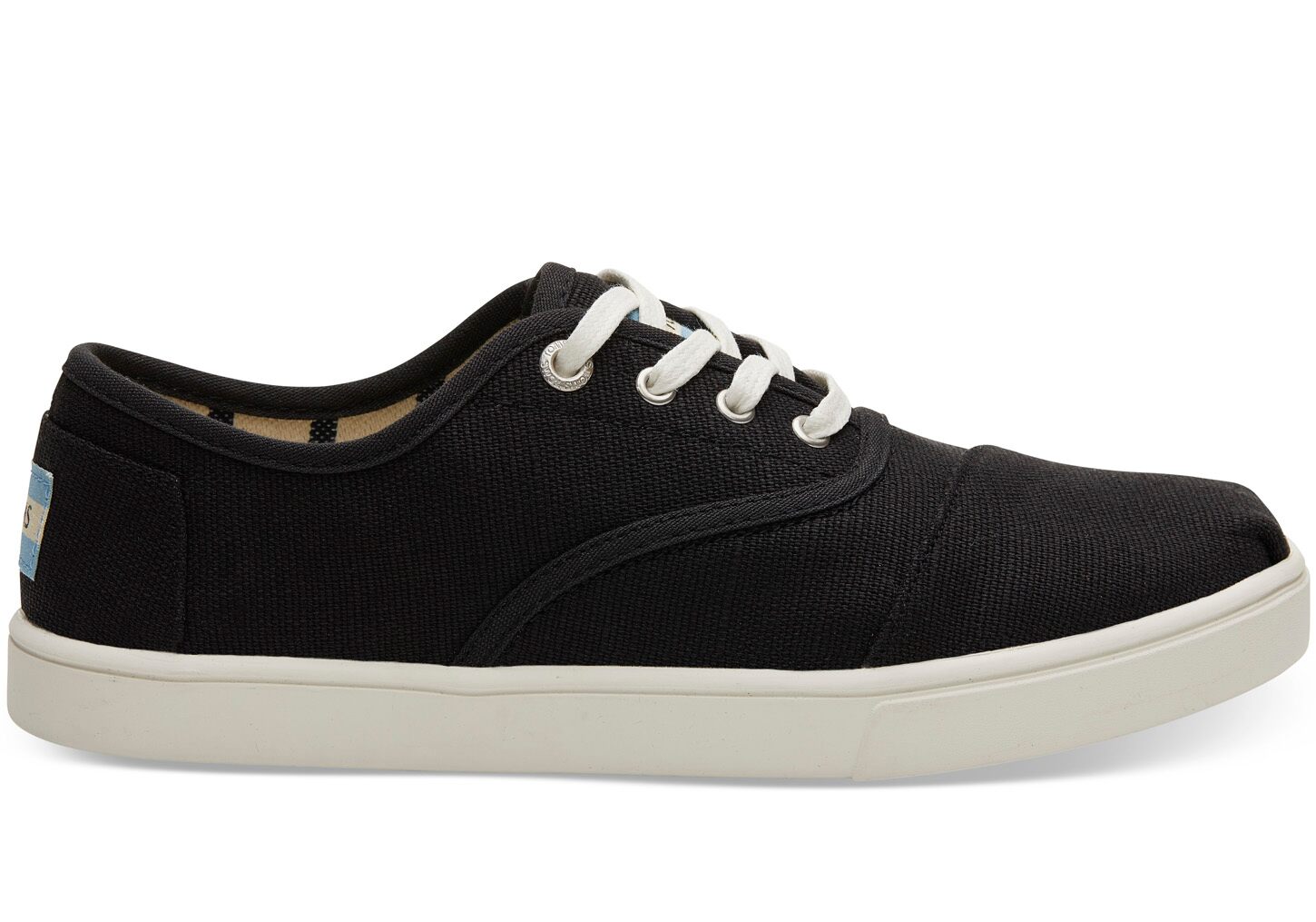 Toms Venice Heritage Canvas Cupsole Cordones - Womens Sneakers - Black - NZ - 945731TFD